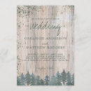 Search for rustic wooden wedding invitations Forest