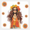 Search for hippie birthday stickers Girl