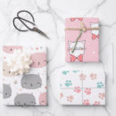Search for white cat wrapping paper Festive