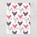 Search for rooster pattern postcards Chicken