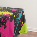 Search for paint splatter tablecloths Colourful
