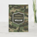 Search for hunter birthday cards Camouflage