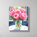 Search for pink peonies canvas prints Bouquet