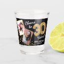 Search for party favors shot glasses Black and gold