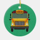 Search for school bus driver christmas tree decorations Yellow