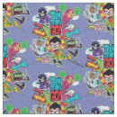 Search for super hero fabric Teen titans go cartoon