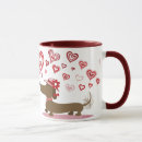 Search for dachshund love mugs Hearts