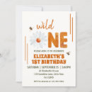 Search for wild one girl birthday invitations Watercolor