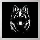 Search for black white wolf posters Grey