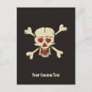 Search for crossbones vertical postcards Halloween