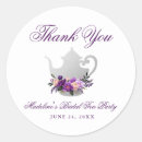 Search for tea party bridal shower stickers Purple