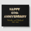 Search for anniversary guest books 60th