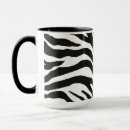 Search for zebra stripes mugs Black and white