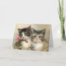 Search for vintage cat valentines day cards I love you
