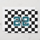 Search for black and white chequered flag invitations Car