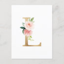 Search for l monogram postcards Elegant