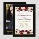 Search for red black and white gold invitations Elegant