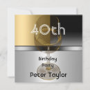 Search for man 20th birthday invitations Silver