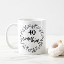 Search for funny 40th birthday mugs Typography