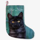 Search for black cat christmas stockings Kitty