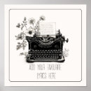 Search for lyrics posters Typewriter