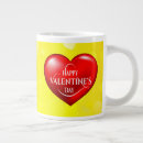 Search for red heart shape mugs Affection