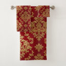 Search for damask pattern bath towels Gold