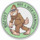 Search for hide and seek stickers Sasquatch
