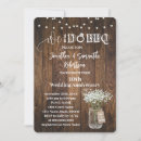 Search for rustic wedding anniversary invitations Mason jar