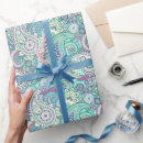 Search for blue paisley wrapping paper Green