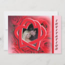 Search for red heart wedding invitations Roses