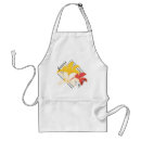 Search for black orange aprons Black and white