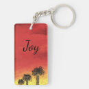 Search for palm tree painting key rings Sunset