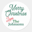 Search for red name stickers Merry christmas