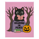 Search for cat reading posters Halloween