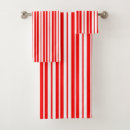 Search for red and white stripes bath towels Lines