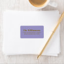 Search for lavender return address labels Minimalist