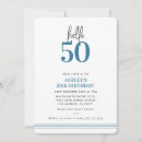 Search for blue 50th birthday invitations Fun