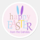 Search for pink bunny ears stickers Happy easter