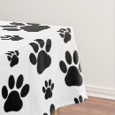 Search for paw print tablecloths Dog paws