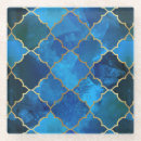 Search for blue crystal coasters Gold foil