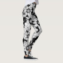 Search for black and white flowers leggings Elegant