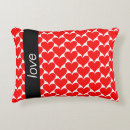 Search for black and white red heart cushions Pattern
