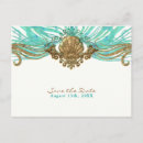 Search for sea shells save the dates Watercolor