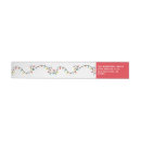 Search for rustic family return address labels Red