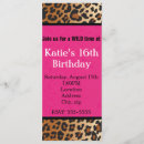 Search for hot pink leopard invitations Cheetah