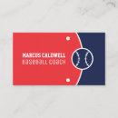 Search for baseball coach business cards Professional