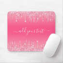 Search for add text mouse mats Pink