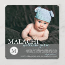 Search for monogram birth announcement cards Boy