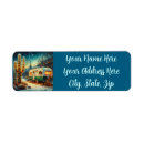 Search for camper return address labels Xmas